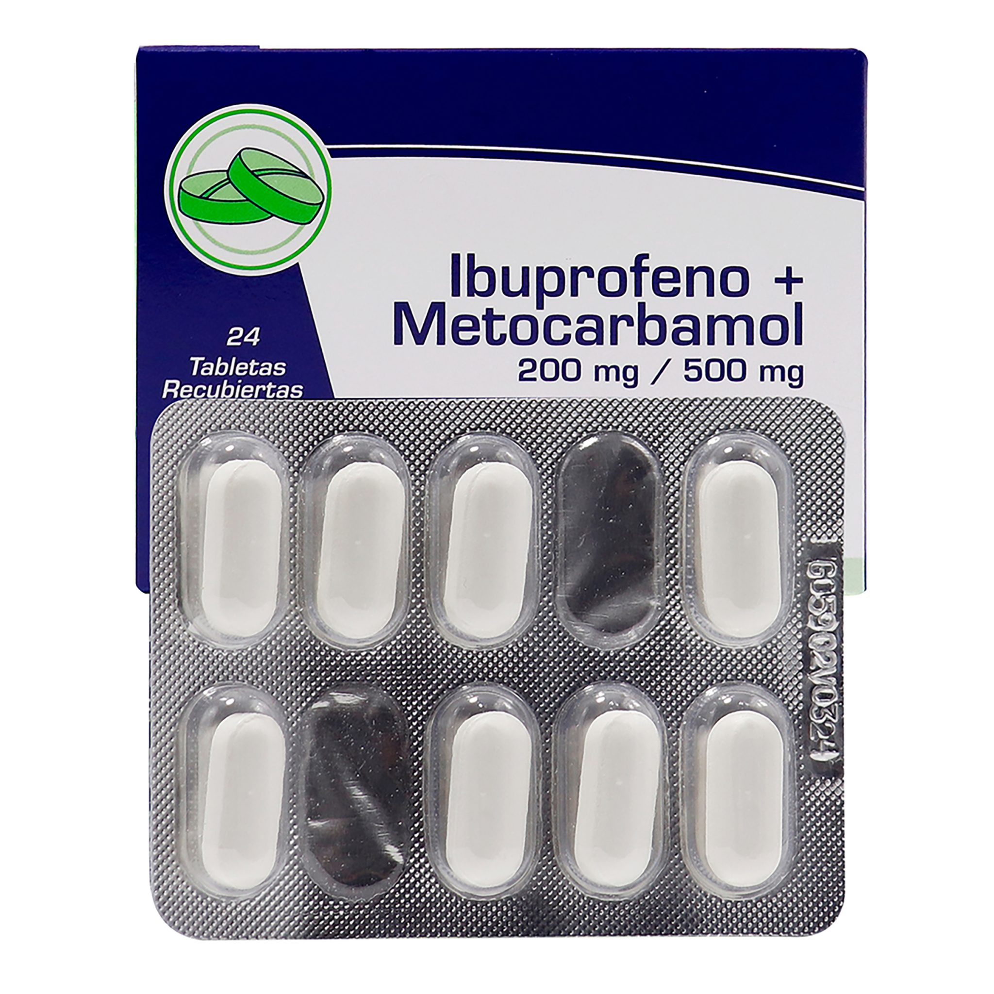 IBUPROFENO+METOCARBAMOL 200mg/500mg TABLETAS - Laboratorios
